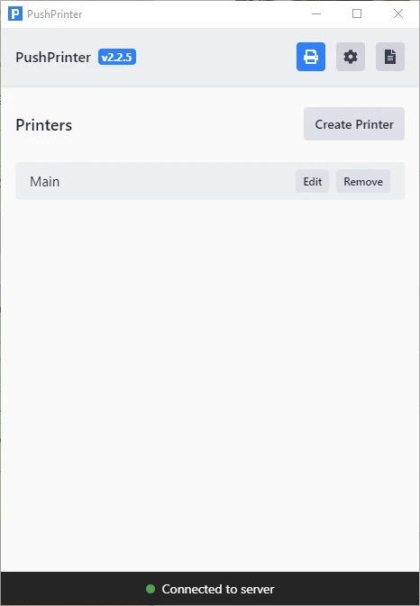 Image 1.2 - 'Create Printer'